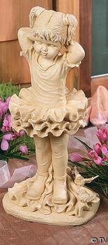 Ballerina Ballet Dancer Dance Girl Yard LAWN STATUE Bedroom Kids Girls Tutu Dancing Home Decor