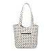 Olive n Figs Quilted Tote Bag - Black & White Polka Dots