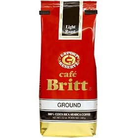 Costa Rica Light Roast Ground Gourmet Coffee