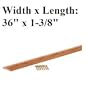 M-D Building Products 40124 Metal Carpet Transition In Hardwood Finish