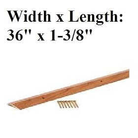 M-D Building Products 40124 Metal Carpet Transition In Hardwood Finish
