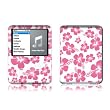 Pink Hibiscus Design Protective Decal Skin Sticker for Apple iPod nano 3G (3rd Generation) 4GB/ 8GB Player