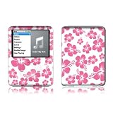 Pink Hibiscus Design Protective Decal Skin Sticker for Apple iPod nano 3G (3rd Generation) 4GB/ 8GB Player