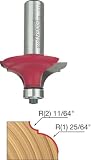 Freud 99-011 Quadra- Cut 1-5/8-Inch Diameter Classical Bold Table Top Router Bit with 1/2-Inch Shank