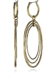 Lucky Brand Gold-Tone Orbital Hoop-on-Hoop Earrings