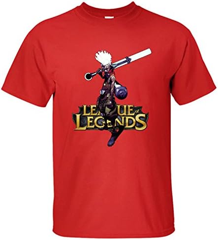 GEKK Men's League Of Legends Character Ekko T-shirts red M