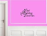 IMAGE OF Music is what feelings sound like Wall Art Vinyl Lettering Decal Sticker