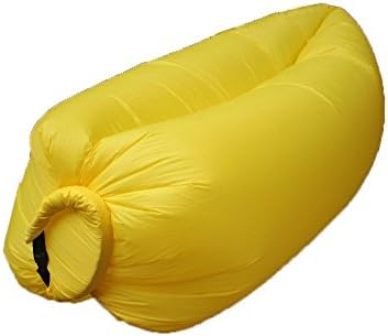 Singwing Fast Inflatable hangout Air Sleep Hiking Camping Outdoor Bed KAISR Beach Sofa Lounge Only Need Ten Seconds Sleeping bags (yellow, 260x70cm)