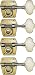 LARGE 4 IN LINE BASS TUNERS GOLD