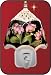 Nachtlicht Blume Rosa ajour spitz 619