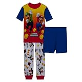Boys' Mario 3pc Cotton PJ Set - Red