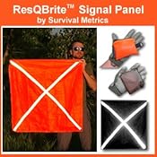 Amazon.com: ResQBrite Signal Panel (tm) by Survival Metrics: Sports & Outdoors