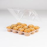 12 Counts Regular Size Cupcake or Muffin Container 100 CT