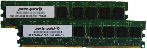 2GB 2 X 1GB PC2-4200 533MHz 240 pin DDR2 SDRAM ECC DIMM Desktop Server Memory for Dell Dimension XPS Gen 5