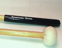 Soft Tympani Felt Percussion Mallets - P91 American Drum - For Hand Drums Roto Toms Tympani And Orff Instruments by American Drum