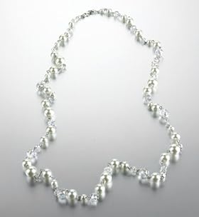 Faux Pearl Beaded Long Necklace