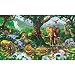 (99x164) Nature's Harmony Jungle Animals Huge Wall Mural Art Print Poster