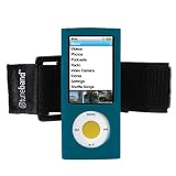 Tuneband, Grantwood Technology's Armband, Silicone Skin, and Screen Protector for iPod Nano 5th Generation (8GB/16GB/Camera, FITS NEW IPOD NANO), Teal
