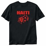 T-Shirt Black  All Soccer Haiti  Country