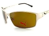 Puma - New Puma Kelvingrove PU 15009 PU15009 Metallic Lite Brown Sunglasses Size 63-16-120
