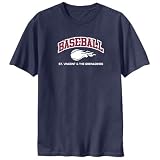 T-Shirt Navy Blue  Baseball St. Vincent & The Grenadines  Country