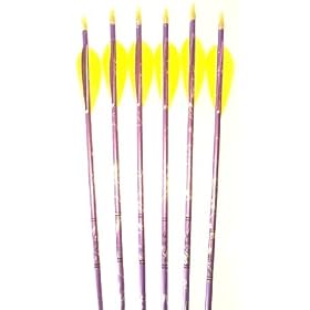 Feather Fletched Easton XX75 Blues Arrows 6-pack
