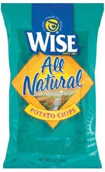 Wise All Natural Potato Chips (28140) 8 oz (Pack of 6)