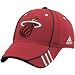 MIAMI HEAT NBA ADIDAS Flex Fit Structured Hat Cap in Team Colors