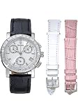 Bulova Women's Diamond Chronograph Interchangeable Strap Watch #96R32