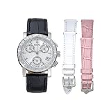 Bulova Ladies Diamond Chronograph Interchangeable Strap Watch #96R32 by Bulova