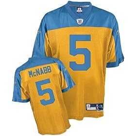 Philadelphia Eagles Donovan McNabb #5 Gold 75th Anniversary Authentic Jersey