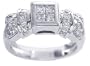0.65Ct. 14K. White Gold Invisible Pave Diamond Anniversary Ring