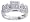 0.65Ct. 14K. White Gold Invisible Pave Diamond Anniversary Ring