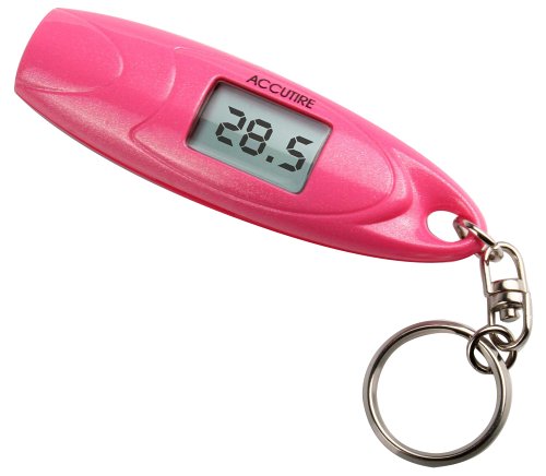 Accutire MS-4652HP Key Chain Digital Tire Gauge Hot Pink