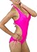 Sexy Pink Designer Monokini Swimsuit One-Piece Xlarge