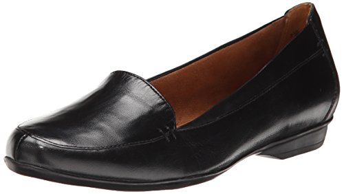 Naturalizer Women's Saban Slip-On Loafer, Black, 8.5 W US