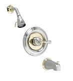 American Standard 1041.224.299 Williamsburg Anti-Scald Polished Tub & Shower Faucet, Polished Chrome and Brass