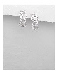 CZ Earrings In 92.5 Sterling Silver