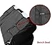 FH Group Floral Embroidery Design Car Seat Covers, Airbag Ready and Split Bench (Black Color) FB053114