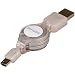USB MP3 Gear 4.6ft Retractable Cable