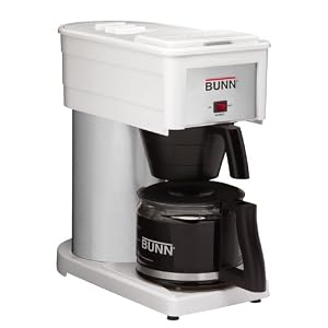 BUNN BXW Classic 10-Cup Home Coffee Brewer, White by Bunn