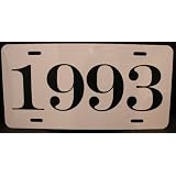 1993 YEAR LICENSE PLATE by Motown Automotive Design