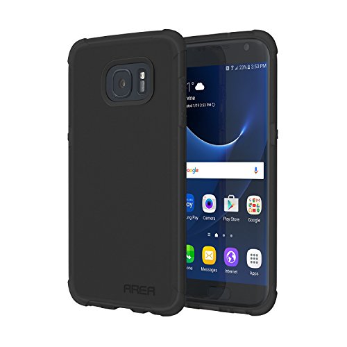 Samsung Galaxy S7 Case, Area by Incipio NGP Case, Premium Shock-Absorbing Flexible Durable Bumper GS7 Cover - Black
