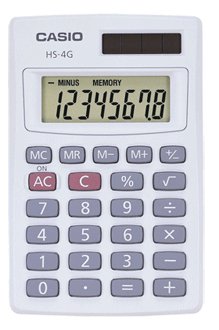 Casio HS-4GS Basic Handheld Calculator HS-4GS Pack Of 10