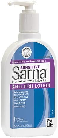 Sarna Sensitive, Anti-Itch Lotion, Fragrance-Free 7.5 fl oz (Pack of 3)