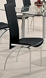 Brighton Pearl Silver Leather Dining Chair (Set of 4)