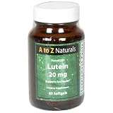 A to Z Naturals  FloraGLO Lutein, 20 mg, Softgel , 60 softgels