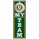 MLB Oakland Athletics 4-by-13 Wood "My Team" Sign