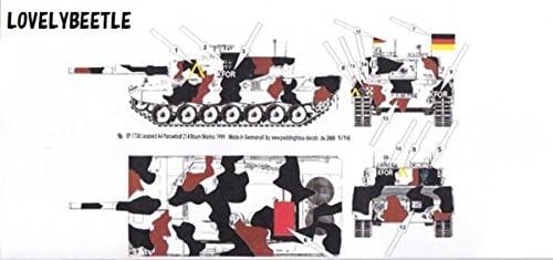 For 1/16 tanks decal Leopard 2? 214 Tank Battalion 1999 1738 TB / decal