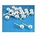 18 Sterling Silver Ball Earrings Studs Posts Piercing